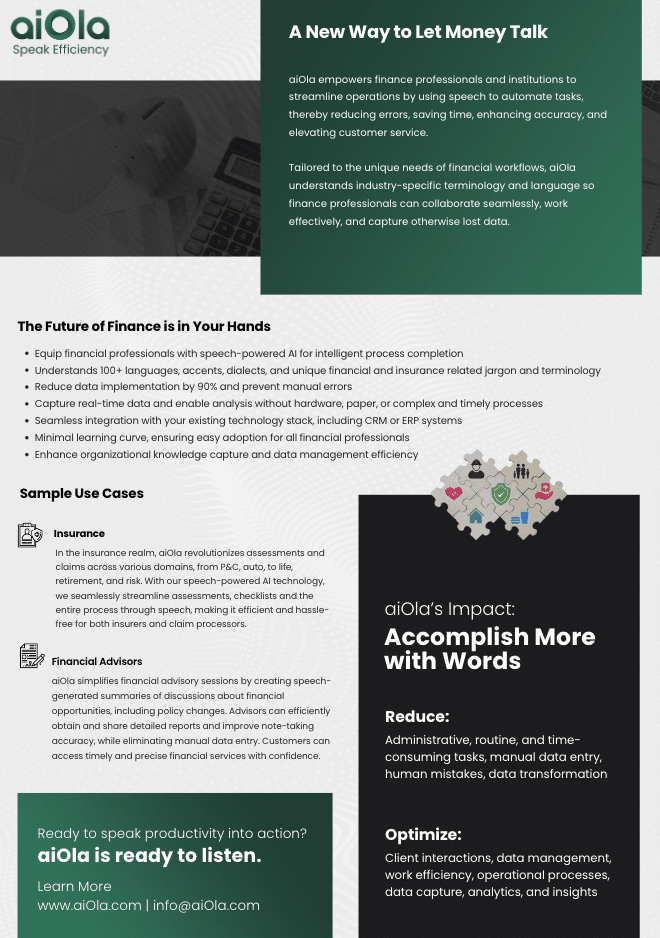 One Pager Finance