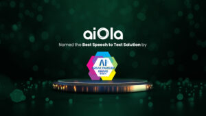 aiola Named the Best Speech to Text Solution