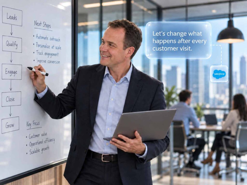No-Code Conversational AI for Field Sales: How to Build AI Agents Around Salesforce